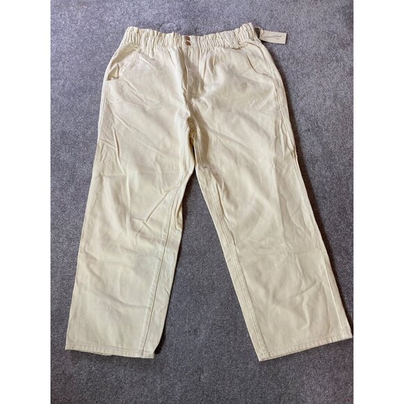 Universal Thread Womens High-Rise Utility Pants Beige Ercu Size 16 - Picture 1 of 11